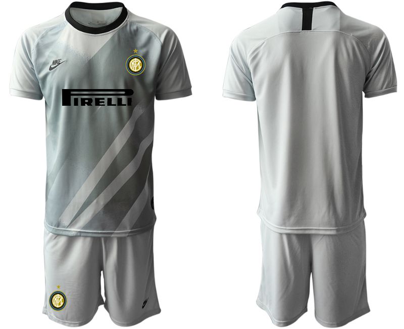 Men 2020-2021 club Inter Milan gray goalkeeper Soccer Jerseys->inter milan jersey->Soccer Club Jersey